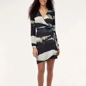 Aritzia Babaton Horse Printed Wallace Wrap dress, size S